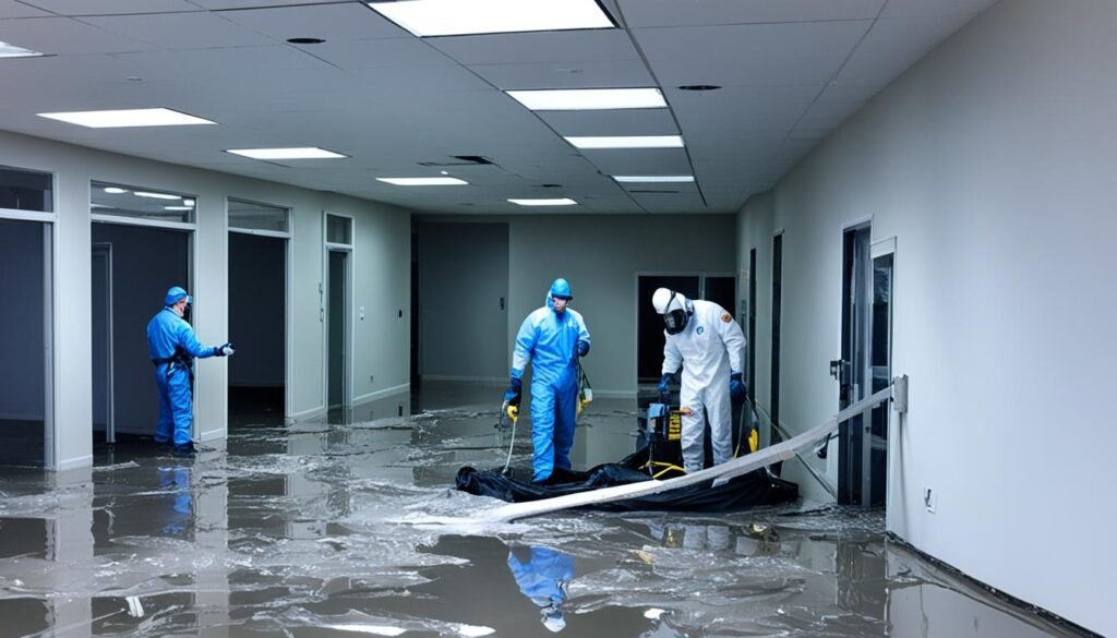 commercial water damage restoration services