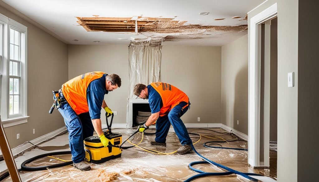 quick water damage services