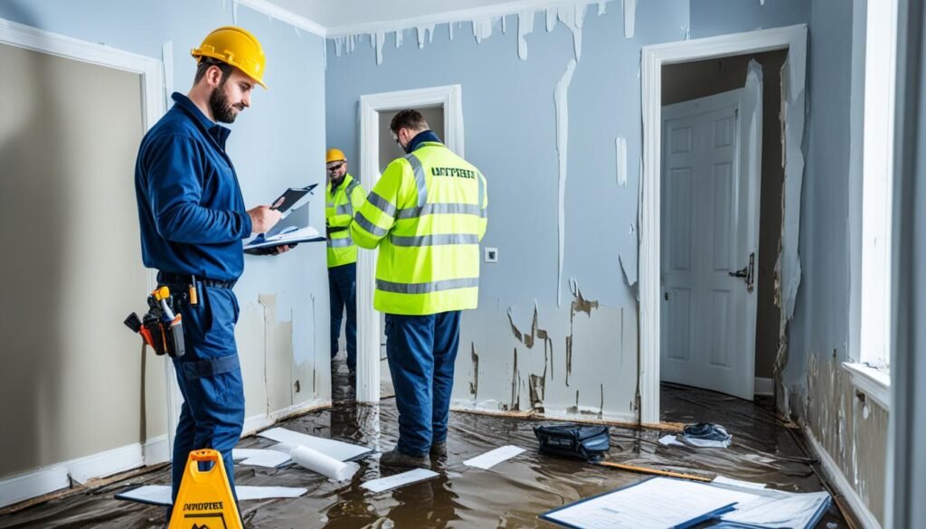 water damage repair and insurance claims