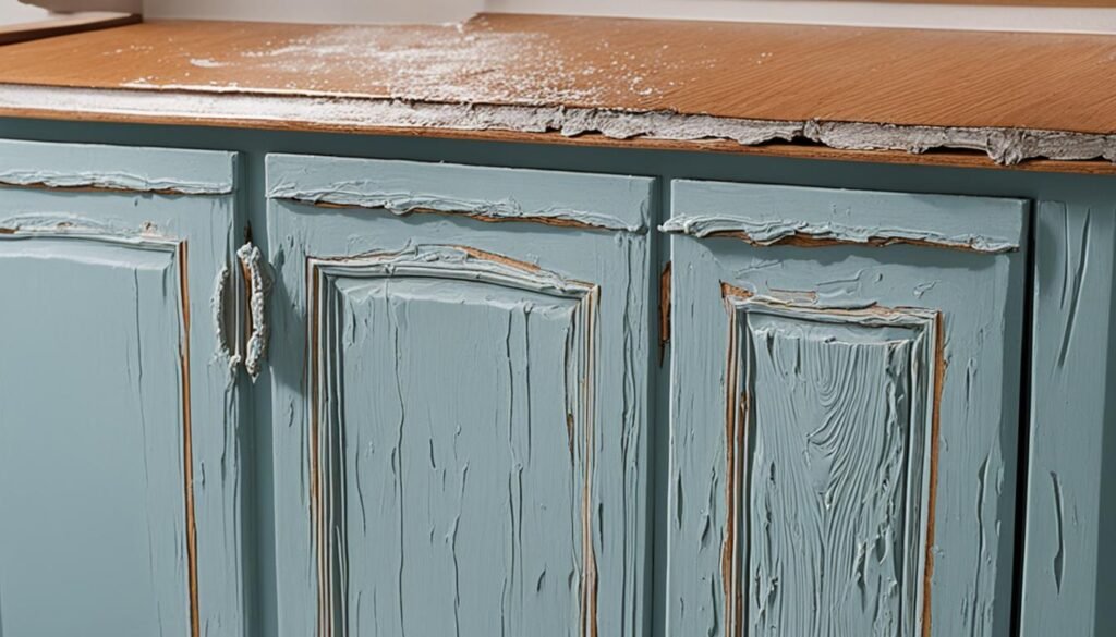 how to fix water damaged cabinets