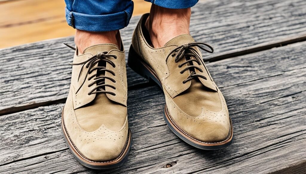 how to fix water damaged suede shoes