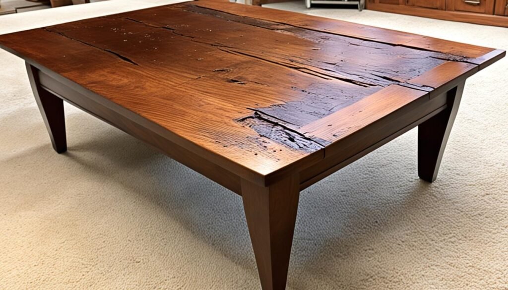 how to repair water damage to wood furniture