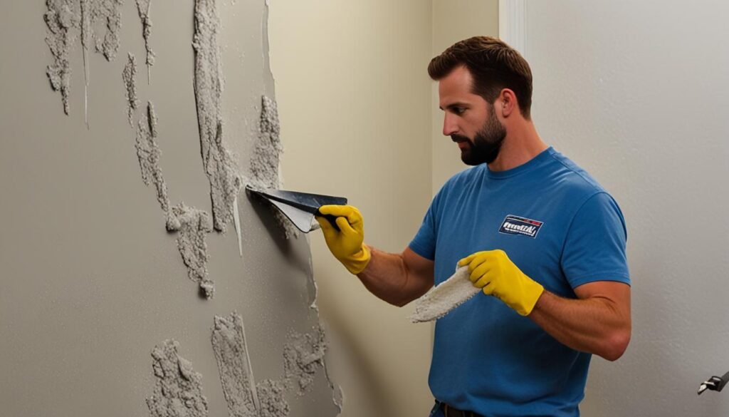 repairing water damaged drywall