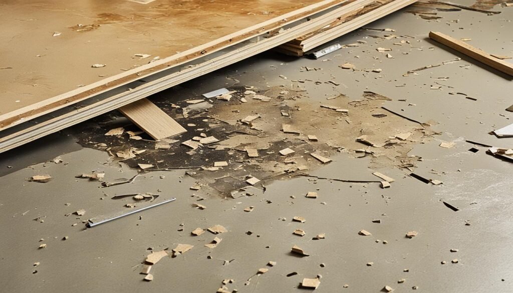 subfloor water damage repair