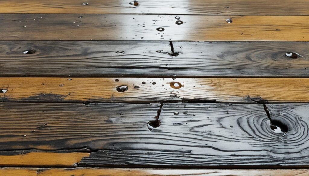 water damage on hardwood floors how to refinish